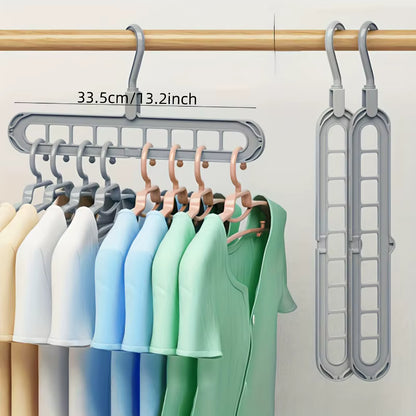 Plastic 9-Hole Foldable Hangers