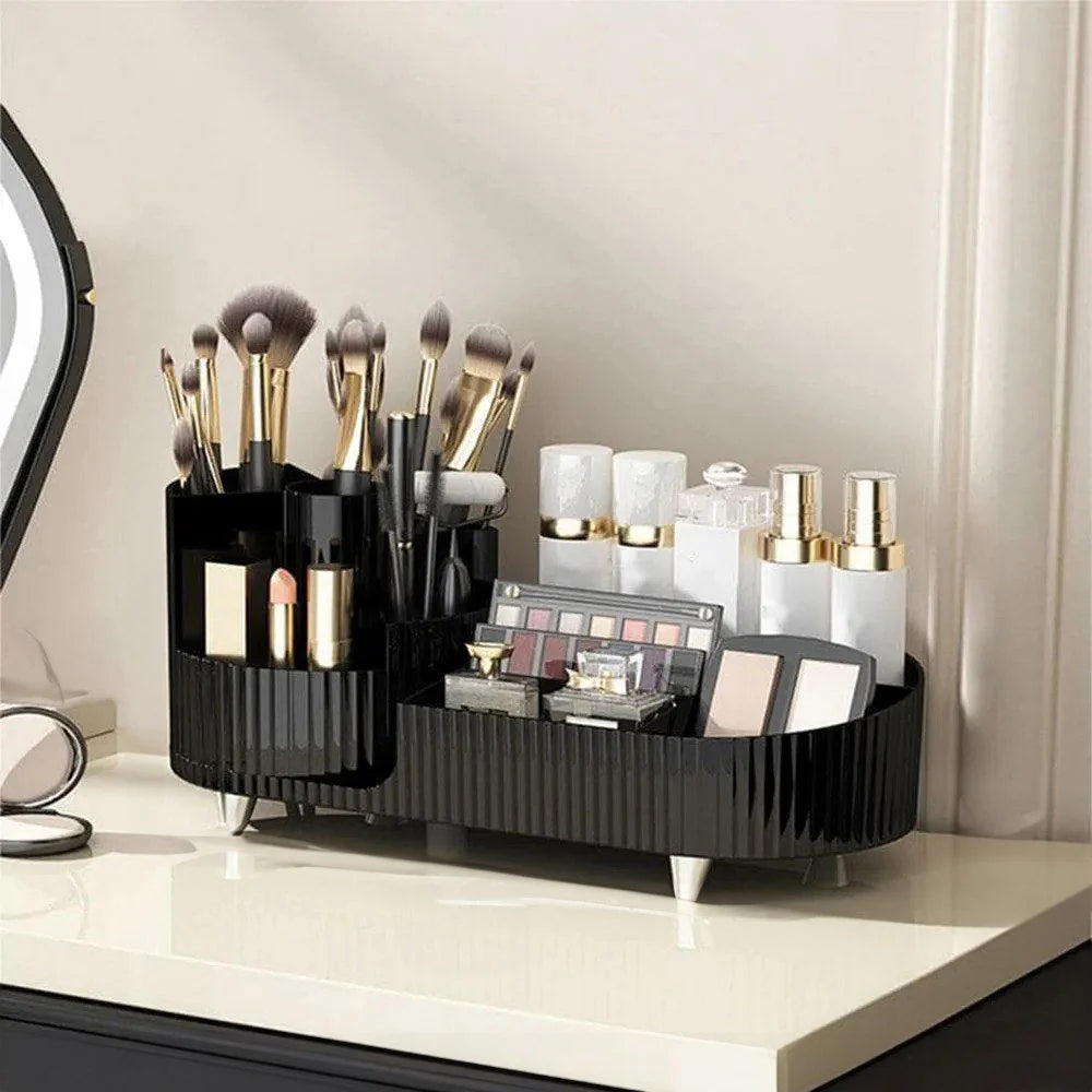 Pleated Makeup Desktop Organizer