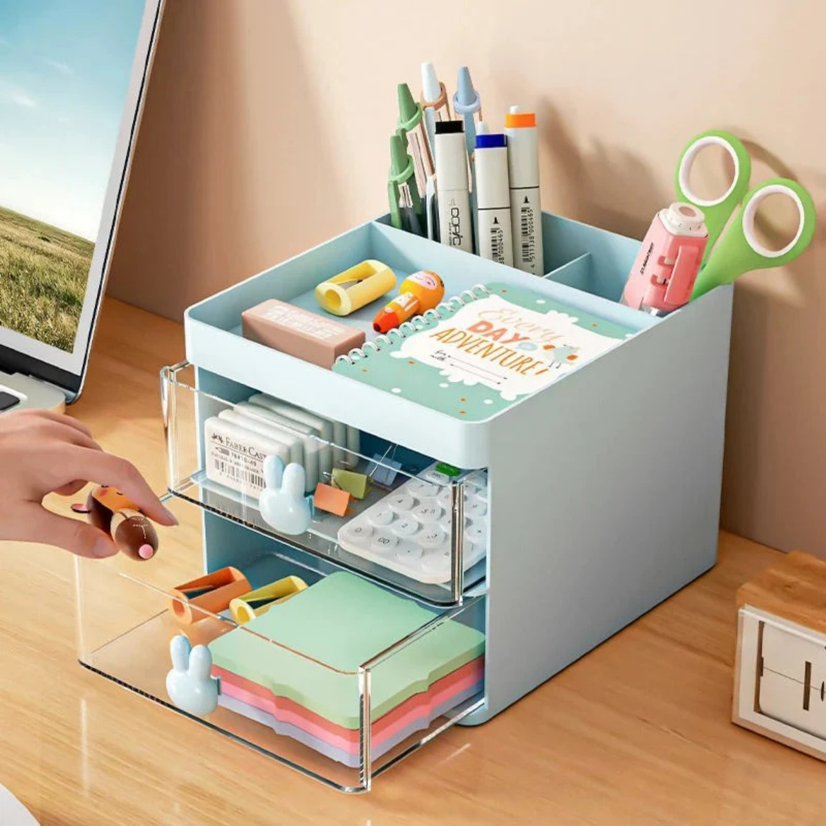 3-Level Desk Drawer Organizer