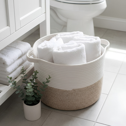 Premium Cotton Rope Basket - 67L