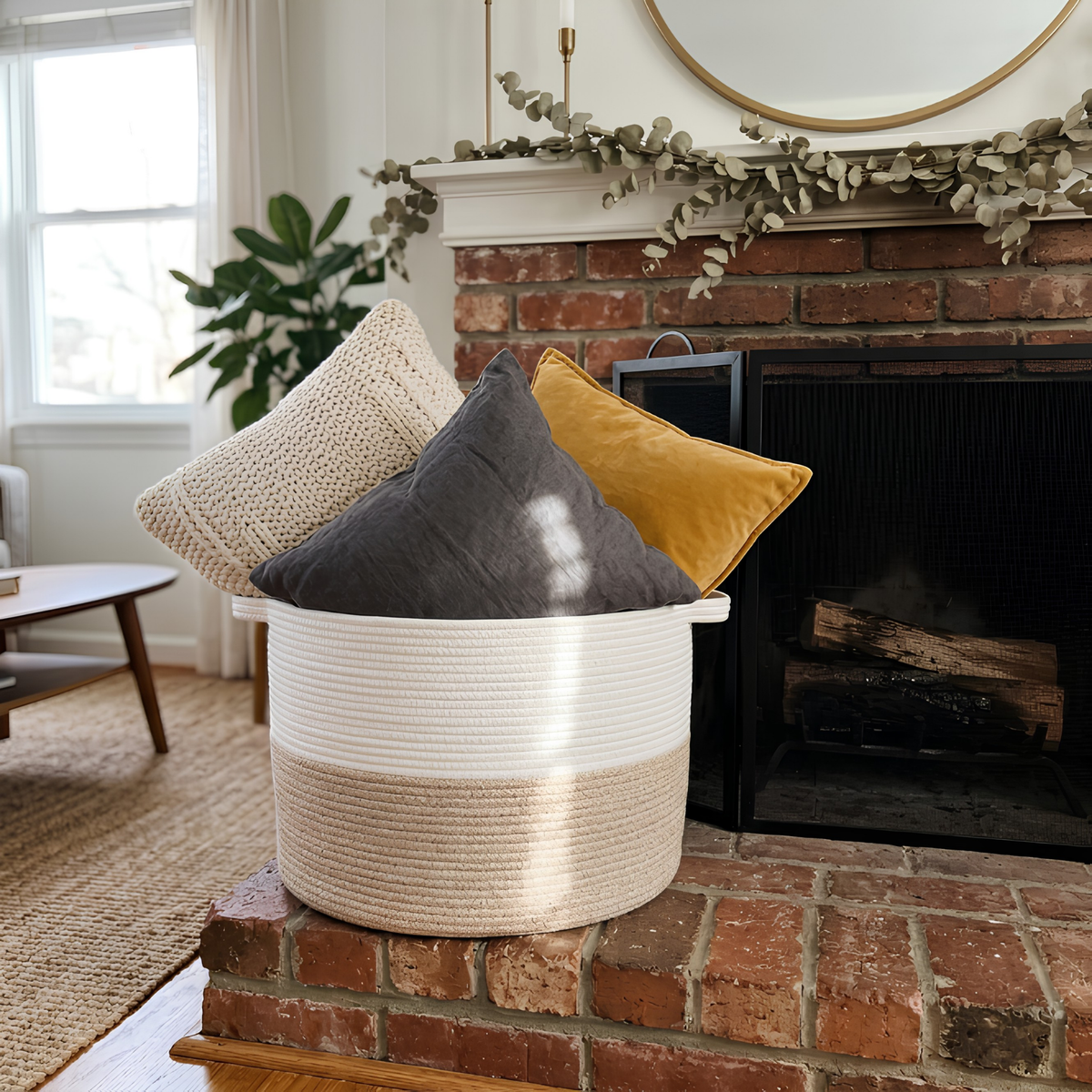 Premium Cotton Rope Basket - 67L