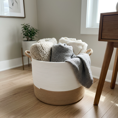 Premium Cotton Rope Basket - 67L