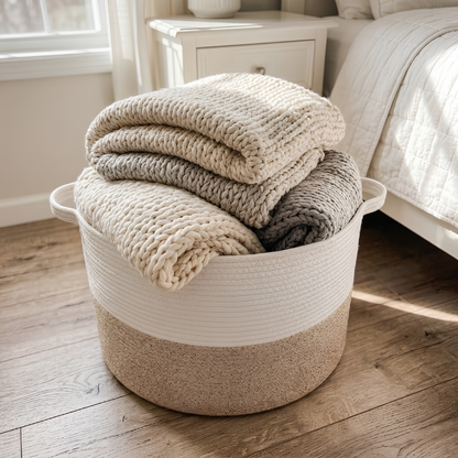 Premium Cotton Rope Basket - 67L