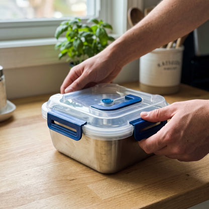 Stainless Steel Food Storage Containers – Extra-Large Airtight Meal Prep & Organization Set