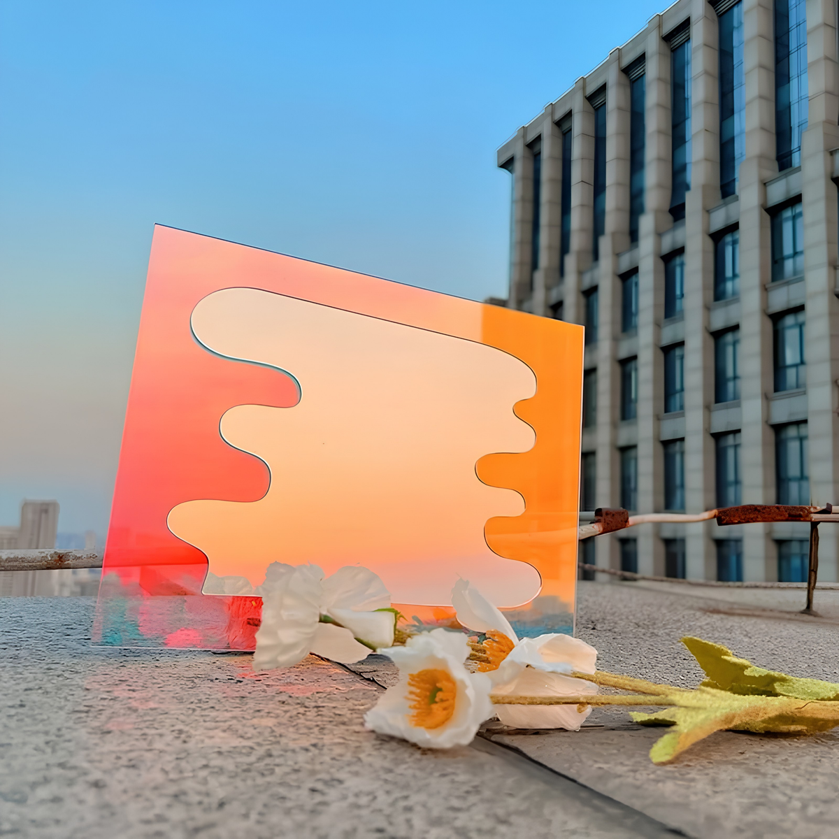 Specular Acrylic Blob Shaped Mirror