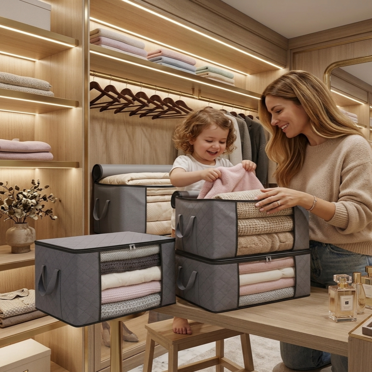 Heavy-Duty Quilt & Clothing Storage Bag