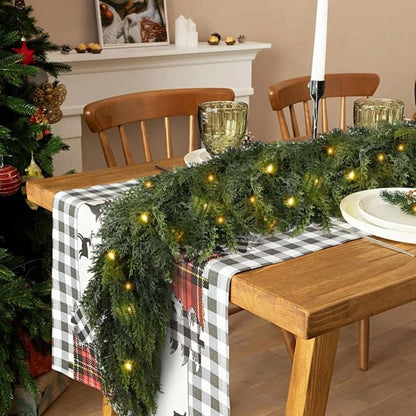 Pre-lit Christmas Cedar Garland