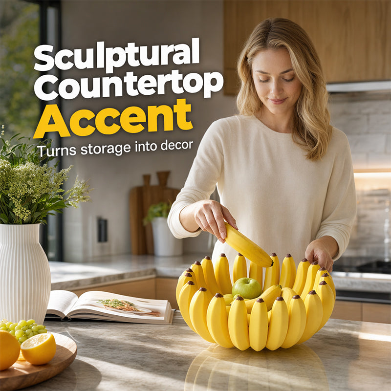 Creative Banana Shape Fruit Bowl