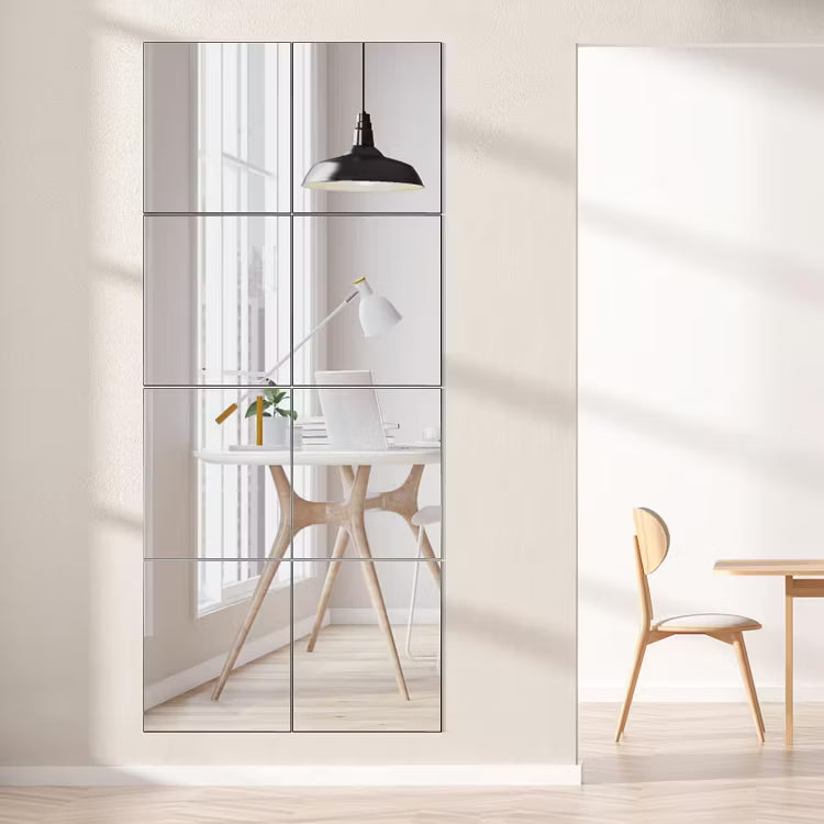 InfinityGrid™ Shatterproof Peel & Stick Mirror Tiles