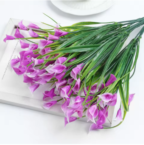 Elegant Calla Lily Bouquet – Lifelike UV Resistant Indoor/Outdoor Decor