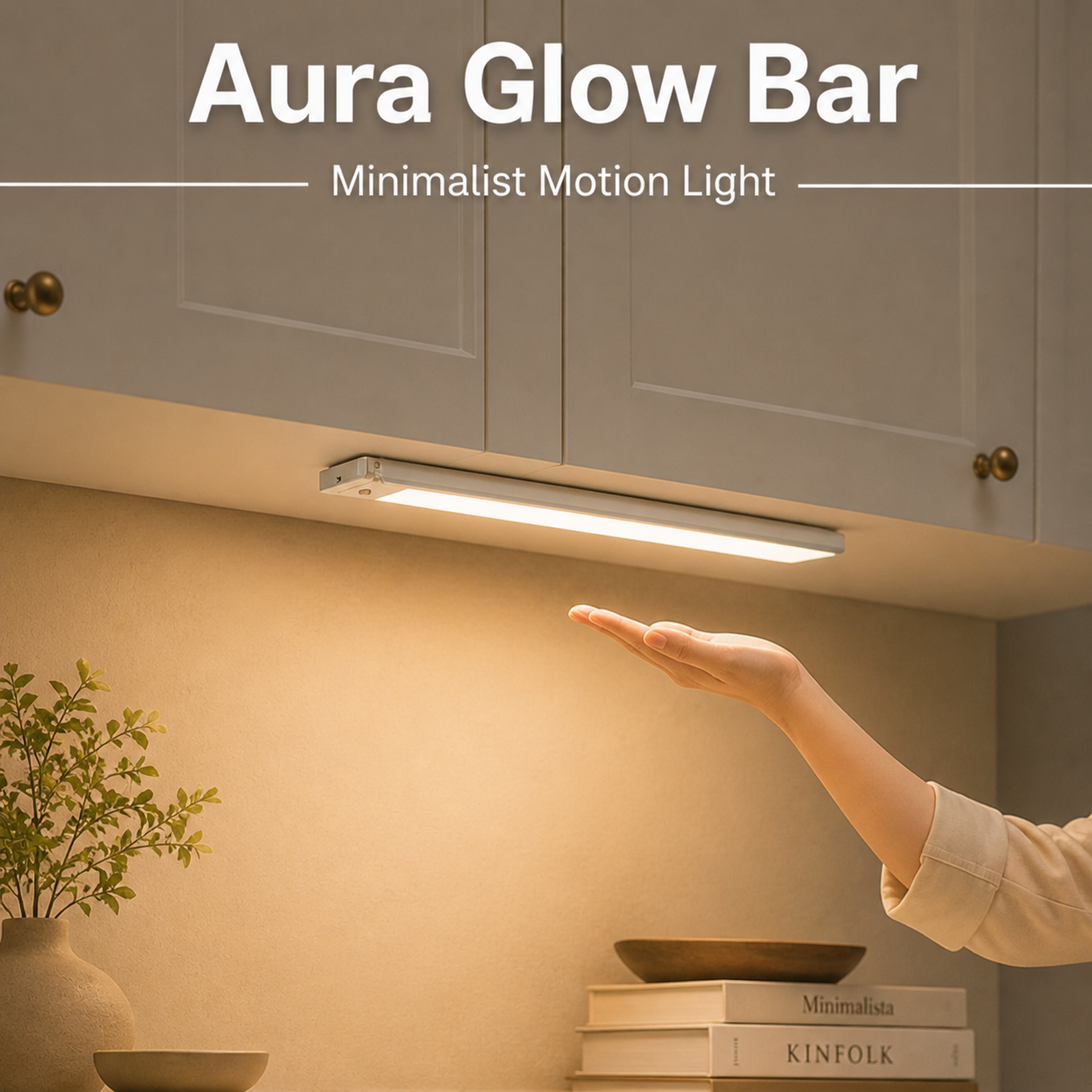 Aura Glow Bar | Minimalist Motion Sensor LED Light