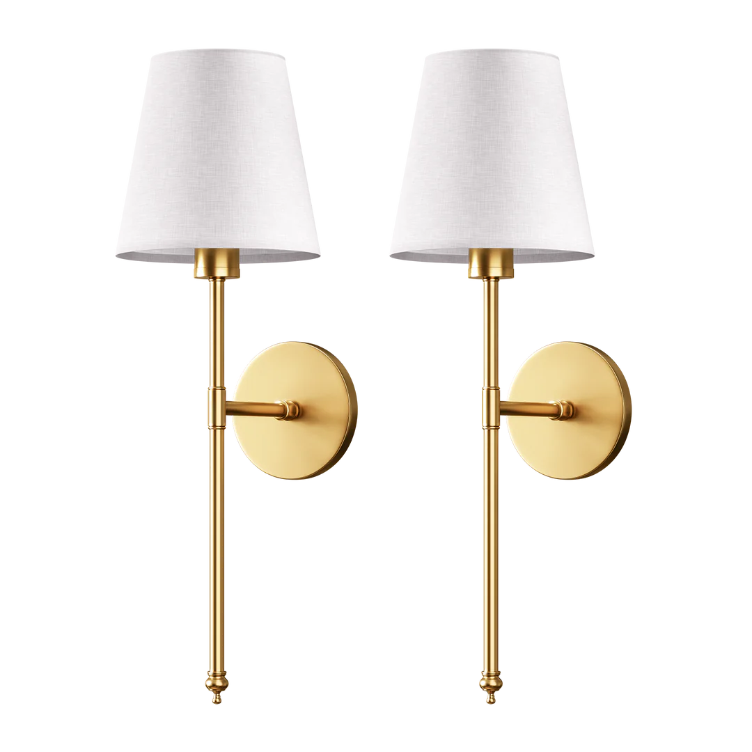 Wireless LED Wall Sconce for Bedside & Bedroom Inspo | Classic Shaded