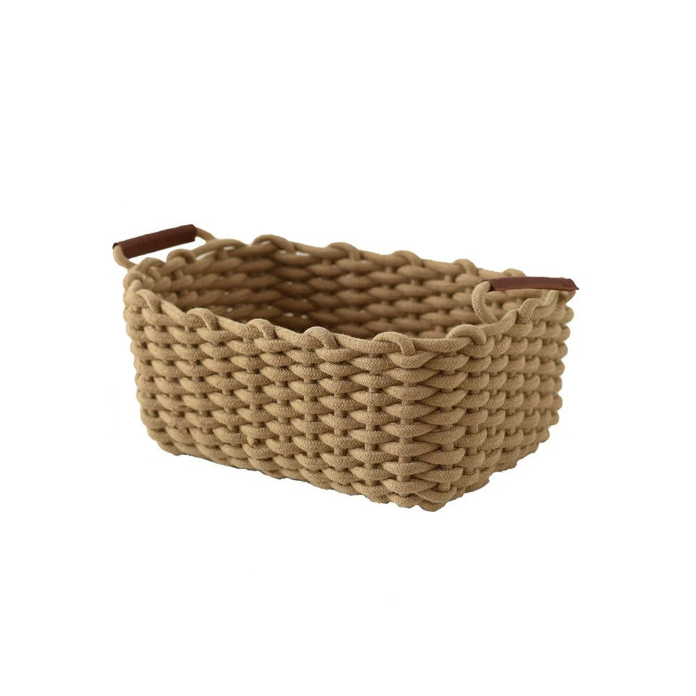 Cotton Rope Woven Desk Storage Basket
