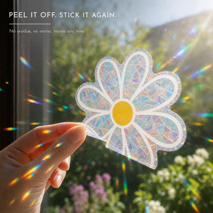 DaisyPrism™ Rainbow Suncatcher Window Stickers