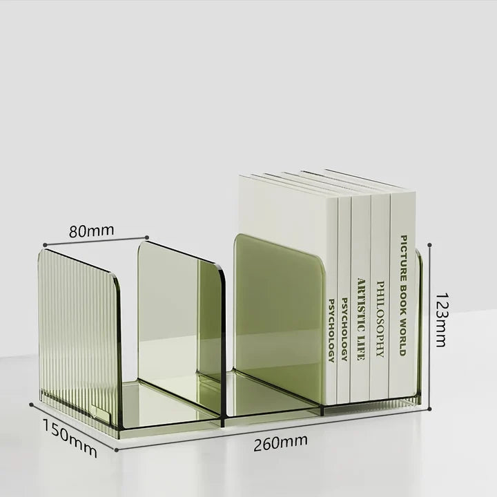 Desktop Transparent Book Stand Holder - Thickened Acrylic Organizer