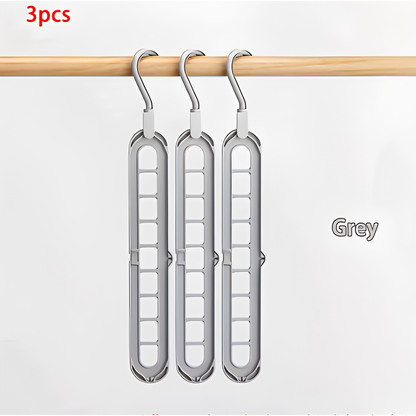 Plastic 9-Hole Foldable Hangers