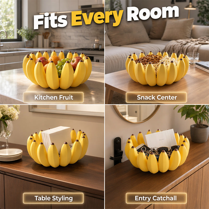 Creative Banana Shape Fruit Bowl