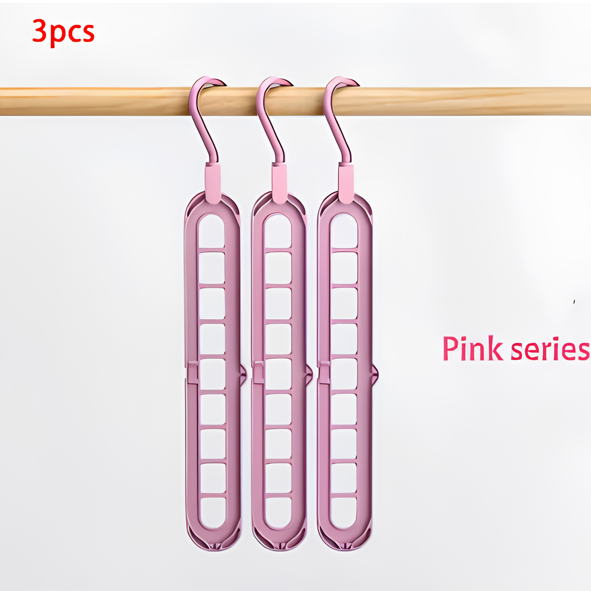 Plastic 9-Hole Foldable Hangers