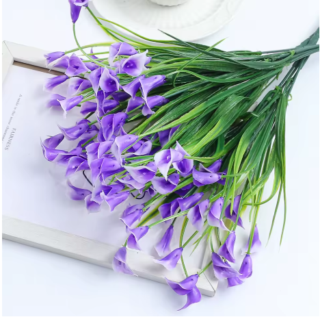 Elegant Calla Lily Bouquet – Lifelike UV Resistant Indoor/Outdoor Decor