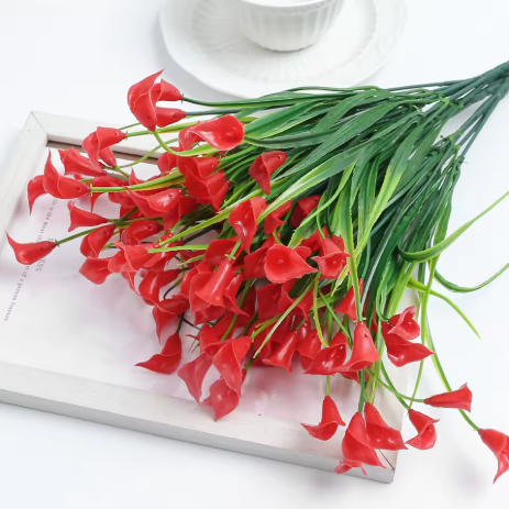 Elegant Calla Lily Bouquet – Lifelike UV Resistant Indoor/Outdoor Decor