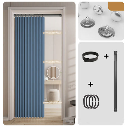 No-Drill Magnetic Accordion Door Curtain