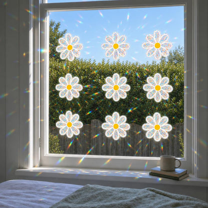 DaisyPrism™ Rainbow Suncatcher Window Stickers