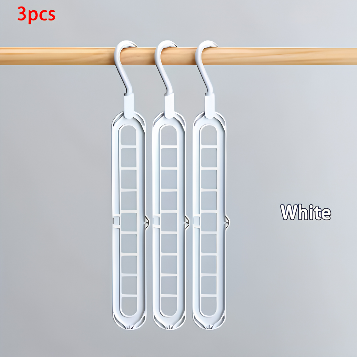 Plastic 9-Hole Foldable Hangers